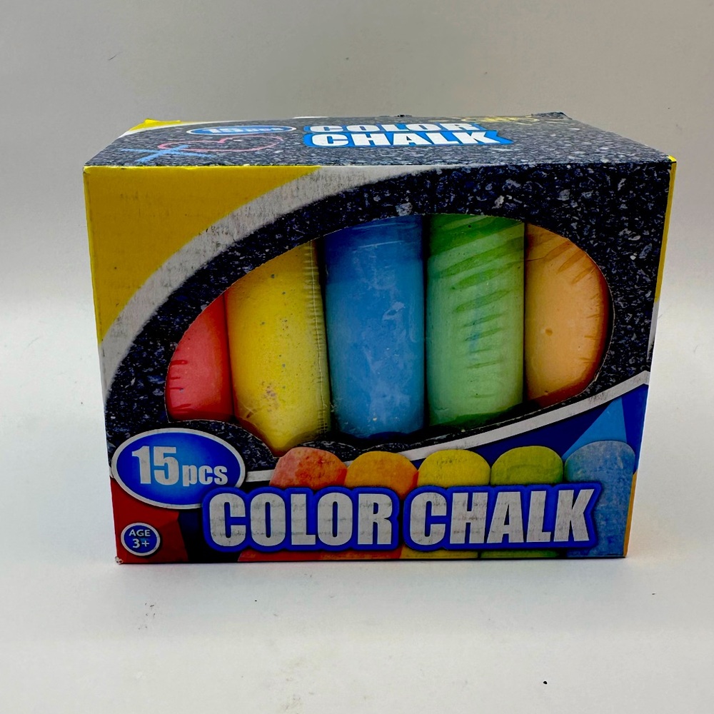 Sidewalk 15 pcs Color Jumbo Colored Chalk Age 3+ Kids Outdoor Toys
